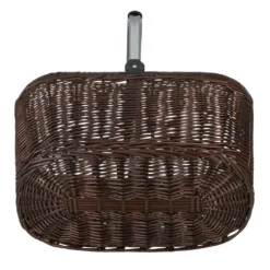 Einkaufskorb Geflochtene Weide 22 L Dunkelbraun Alurahmen - Braun -Haushaltswaren Store 5a7387c955175a63988ad5cc198530df