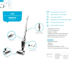 ETA MONETO-LI ION ETA644990000 Leistungsstarker 2-in-1-Stiel- Und Handstaubsauger, Betriebszeit Von Bis Zu 55 Minuten, HEPA-Filter, LED-Beleuchtung, 21,6 V Li-Ion-Akku 27 ETA MONETO-LI ION ETA644990000 Leistungsstarker 2-in-1-Stiel- Und Handstaubsauger, Betriebszeit Von Bis Zu 55 Minuten, HEPA-Filter, LED-Beleuchtung, 21,6 V Li-Ion-Akku -Haushaltswaren Store 5b5f05cc314a914b11e95a7136436084