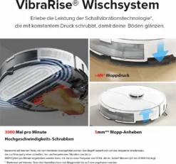 Roborock S8 Staubsauger Roboter Sonic Saugroboter 6000Pa DuoRoller-Bürste VibraRise Wischen 3D-Mapping 3D-Strukturiertes Licht LiDAR Kindersicherung APP Control (Weiß) -Haushaltswaren Store 5ba7262aa5d6ca7cbfbaf8ae9774a93b