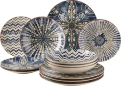 Tafelservice, Steinzeug Tafelservice, Steinzeug Iberico Blue Mäser