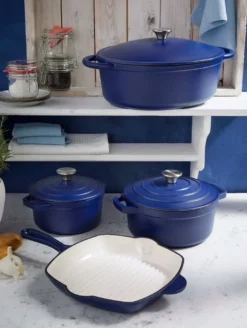 GSW Gusseisen Kochtopf Blue Magic 24 Cm / 3,8 Ltr., 717267, Gusseisenca. 3,8 L -Haushaltswaren Store 5c01d9d4d02661a1a99d0720e7e2f4ea