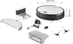 MEDION Saugroboter Mit Wischfunktion Und Intelligenter Navigation S30 SW (2.800 Pa, Alexa App Steuerung, Saugen Wischen Parallel, Regulierbare Wasserabgabe, Tierhaar Allergiker Optimiert) -Haushaltswaren Store 5deb63406e5d7ea87f1ad067e697ab6a