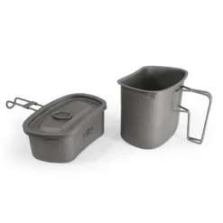 Relags Outdoor Topf-Set Aus TItan Sandgestrahlt Inkl Edelstahlaufhängung Ultraleicht -Haushaltswaren Store 5e10ce1bbb84e2d268e9d1cea55b00a6