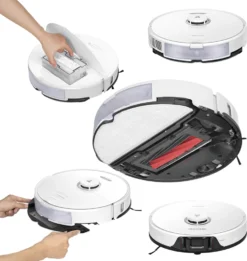 Roborock S8 Staubsauger Roboter Sonic Saugroboter 6000Pa DuoRoller-Bürste VibraRise Wischen 3D-Mapping 3D-Strukturiertes Licht LiDAR Kindersicherung APP Control (Weiß) -Haushaltswaren Store 5e1efe2a14a9f5c8ecca2e195f9e75ac