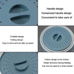 Faltbare Mikrowellen-Abdeckplatte Für Lebensmittel, Belüftet, Faltbar, Spritzwassergeschützt, Mikrowellen-Spritzschutz, BPA-freies Silikon & Kunststoff Und Spülmaschinenfest ,Ink-blue Colour 18 Faltbare Mikrowellen-Abdeckplatte Für Lebensmittel, Belüftet, Faltbar, Spritzwassergeschützt, Mikrowellen-Spritzschutz, BPA-freies Silikon & Kunststoff Und Spülmaschinenfest ,Ink-blue Colour -Haushaltswaren Store 5ec8d112df9baa20c7c93e41e5a01b8d