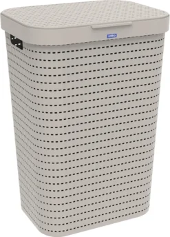 ROTHO Wäschesammler 55 L COUNTRY, Farbe:Cappuccino -Haushaltswaren Store 5f3e23349fc2db21b78f5cf943601486
