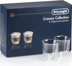 De'Longhi Delonghi Creamy Collection Box 6er Set Cappuccino Gläser DLSC301 (1er Pack) -Haushaltswaren Store 5f7e09aadf8af5a9c8301cf802d41b77