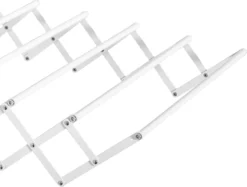 HOMCOM Wandtrockner Wäscheständer Für Wandmontage Ausziehbar Standtrockner Platzsparender Wäschetrockner Gesamttrockenlänge 57,5cm Für Drinnen Und Draußen Metall Weiß 63,5 X 60 X 20 Cm -Haushaltswaren Store 5fb0161471f3ecdd6ec5f07d7c9ad7d9