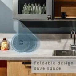 Faltbare Mikrowellen-Abdeckplatte Für Lebensmittel, Belüftet, Faltbar, Spritzwassergeschützt, Mikrowellen-Spritzschutz, BPA-freies Silikon & Kunststoff Und Spülmaschinenfest ,Ink-blue Colour 19 Faltbare Mikrowellen-Abdeckplatte Für Lebensmittel, Belüftet, Faltbar, Spritzwassergeschützt, Mikrowellen-Spritzschutz, BPA-freies Silikon & Kunststoff Und Spülmaschinenfest ,Ink-blue Colour -Haushaltswaren Store 5ffd6ed852ac4970f63211c999febe6d