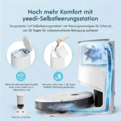 Yeedi Vac Max Saugroboter Mit Wischfunktion 3000Pa Teppicherkennung Staubsauger Roboter -Haushaltswaren Store 6166683c3ca7b9690810d6f0b93d745c