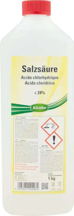 Kluthe Salzsäure 1Kg 24%, Spezialreiniger -Haushaltswaren Store 61792e388eafab1a7f93c01761e545f2