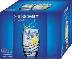 Sodastream Trinkglas 4er-Pack, Passend Zu Sodastream-Glaskaraffen -Haushaltswaren Store 61840cf9cd39087b7b54d3c4338713a6