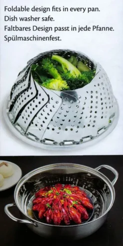 Edelstahl Dampfgareinsatz Dampfkorb, Ø 25cm Durchmesser, Dämpfeinsatz Dampfgarer Dampfgareinsatz Dünsteinsatz 14 Edelstahl Dampfgareinsatz Dampfkorb, Ø 25cm Durchmesser, Dämpfeinsatz Dampfgarer Dampfgareinsatz Dünsteinsatz -Haushaltswaren Store 61a7aa33bc91b422bab9db3fbc17fdb9