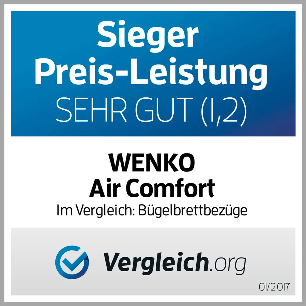 Wenko Bügeltischbezug Bügelbrettbezug Brett Air Comfort L 4 Wenko Bügeltischbezug Bügelbrettbezug Brett Air Comfort L – Bild 2