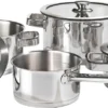 Kochtopf-Set - Edelstahl - Mit Deckel -Haushaltswaren Store 64a775363a64970175fa1fbd63f4b75f