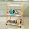 SoBuy Küchenwagen,Servierwagen,Badrollwagen,Küchenregal FKW32-WN 2 SoBuy Küchenwagen,Servierwagen,Badrollwagen,Küchenregal FKW32-WN -Haushaltswaren Store 661bfc768f9a3ec354b630d247981a2c