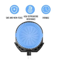 3x Air Fryer Silikontopf Wiederverwendbarer Ofen Multif Cooking Baking Tray Liner Für Ofen, Mikrowelle, Kuchenbackform, Dampfgarer -Haushaltswaren Store 66bd58730ad203ee212e619fab5a1a61