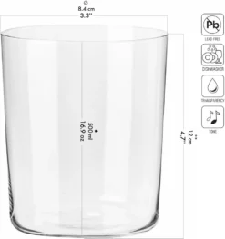 KROSNO Mixology Cidergläser, 6er-Set, 500 Ml -Haushaltswaren Store 6736ebfb1391d9b64c7500449a299db0
