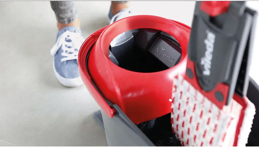 Vileda UltraMax Turbo Komplett-Set Mit Teleskopstiel Wischmop Eimer Bodenwischer 6 Vileda UltraMax Turbo Komplett-Set Mit Teleskopstiel Wischmop Eimer Bodenwischer – Bild 4