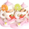 Kinder Teeservice Set Holz Zubehör Für Die Kinderküche, 16-tlg. Ab 3 Jahre Rollenspiele Für Mädchen Und Jungs 9418 -Haushaltswaren Store 67c14c0a7edcc45419cd38455305c0b4