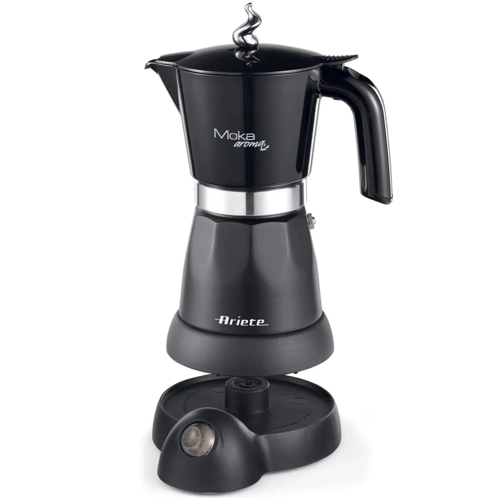 Ariete Elektrische Espressokanne Moka Aroma 480 W Schwarz 4 Ariete Elektrische Espressokanne Moka Aroma 480 W Schwarz – Bild 2
