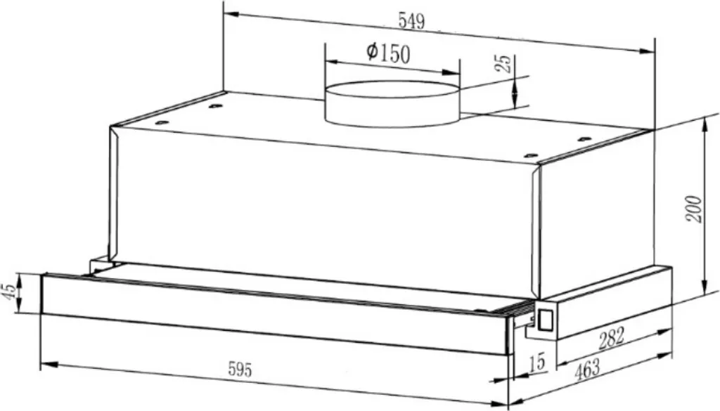 Exquisit FSH 61-8 C Auszugs- Dunstabzugshaube | Beleuchtung | Kohlefilter 8 Exquisit FSH 61-8 C Auszugs- Dunstabzugshaube | Beleuchtung | Kohlefilter – Bild 6