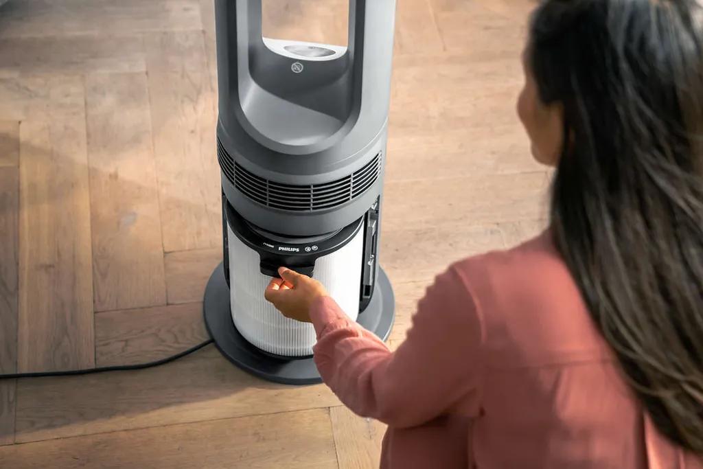 Philips 3-in-1 AirPerformer Luftreiniger Mit Heiz- + Kühlfunktion Series 8000, HEPA-Filter, Bis Zu 70 M², Schwarz (AMF870/15) 8 Philips 3-in-1 AirPerformer Luftreiniger Mit Heiz- + Kühlfunktion Series 8000, HEPA-Filter, Bis Zu 70 M², Schwarz (AMF870/15) – Bild 6