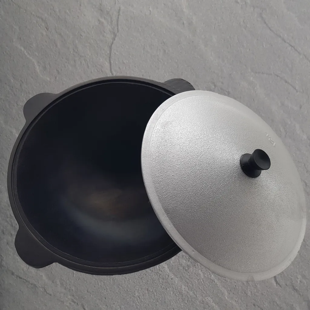 Kazan Gusseisen 16 Liter Mit Aludeckel Usbekischer Kasan Glatter Boden 3 Kazan Gusseisen 16 Liter Mit Aludeckel Usbekischer Kasan Glatter Boden