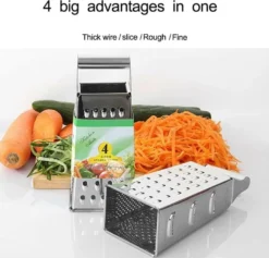 Gourmet Vierkantreibe, 21,5 * 8,5 Cm, Ideal Als Kartoffelreibe, Gemüsehobel, Spülmaschinengeeignet -Haushaltswaren Store 69210fde6d171427cdc985239725f98a