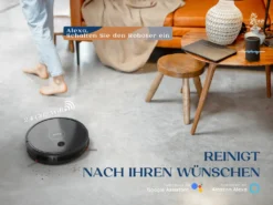 KYVOL E25 Staubsauger Roboter 2600PA Mit Ladestation, WLAN Staubsauger Mit Präzise Kartentechnologie, Bis Zu 150Min Laufzeit -Haushaltswaren Store 6a97b5485b9ac74574bcda0013ff9305