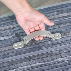 HOMCOM Wäschekorb Wäschebox Wäschesammler Mit Deckel Segeltuchsack Waschbarem Wäschesack Mit Griffen Segeltuch + Bambus Grau100L 52 X 32 X 63 Cm -Haushaltswaren Store 6bba3cceb10a93437e0aa8bb534ddb0a