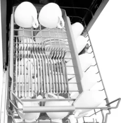 Amica EGSPV 586 900, Vollintegrierter Geschirrspüler, Single (45 Cm Breit), Schwarz, Tasten, LED, 1,5 M -Haushaltswaren Store 6c797c30c3d4a112b81911e714787020