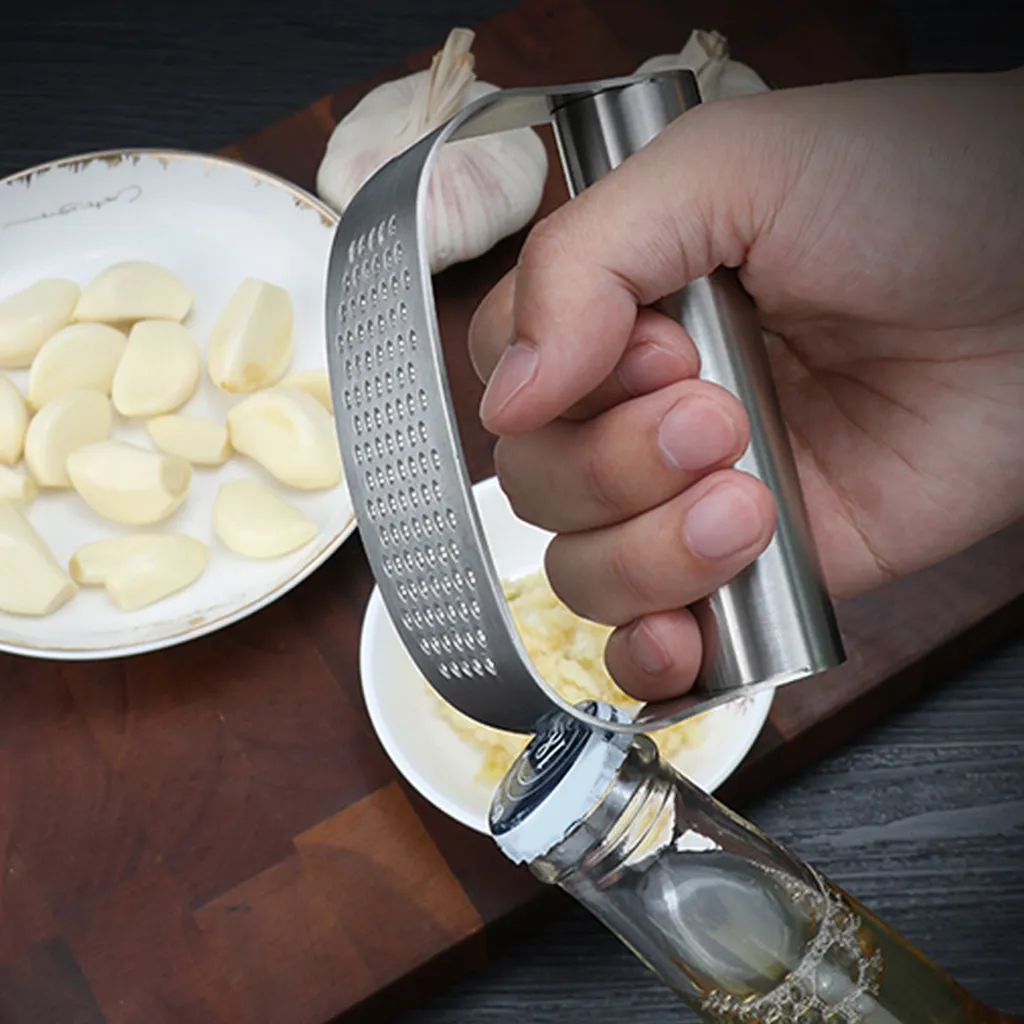 Knoblauch Ingwer Presse, Knoblauchpresse, Crusher Squeezer Stampfer 304 Edelstahl Crusher Squeezer Für Knoblauch Ingwer 6 Knoblauch Ingwer Presse, Knoblauchpresse, Crusher Squeezer Stampfer 304 Edelstahl Crusher Squeezer Für Knoblauch Ingwer – Bild 4