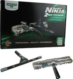 UNGER ErgoTec NINJA Fensterreinigungs Starter-Set 2in1 AKN10 -Haushaltswaren Store 6e2c5004d2ab81a4ec3620ea73a31753