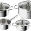 Tefal Duetto Kochgeschirr, 7-Teiliges Set, Stielkasserolle 16 Cm, Kochtöpfe 16/20/24 Cm + Deckel -Haushaltswaren Store 6e7a85f0d9095f8b6b83f9d9a9ab2e7a