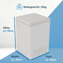 TroniTechnik Gefriertruhe Kühltruhe Kühlfach BORGAR 110L Basic Mit Korb -Haushaltswaren Store 6f14283deb829f5f63118a6153bbaa1a