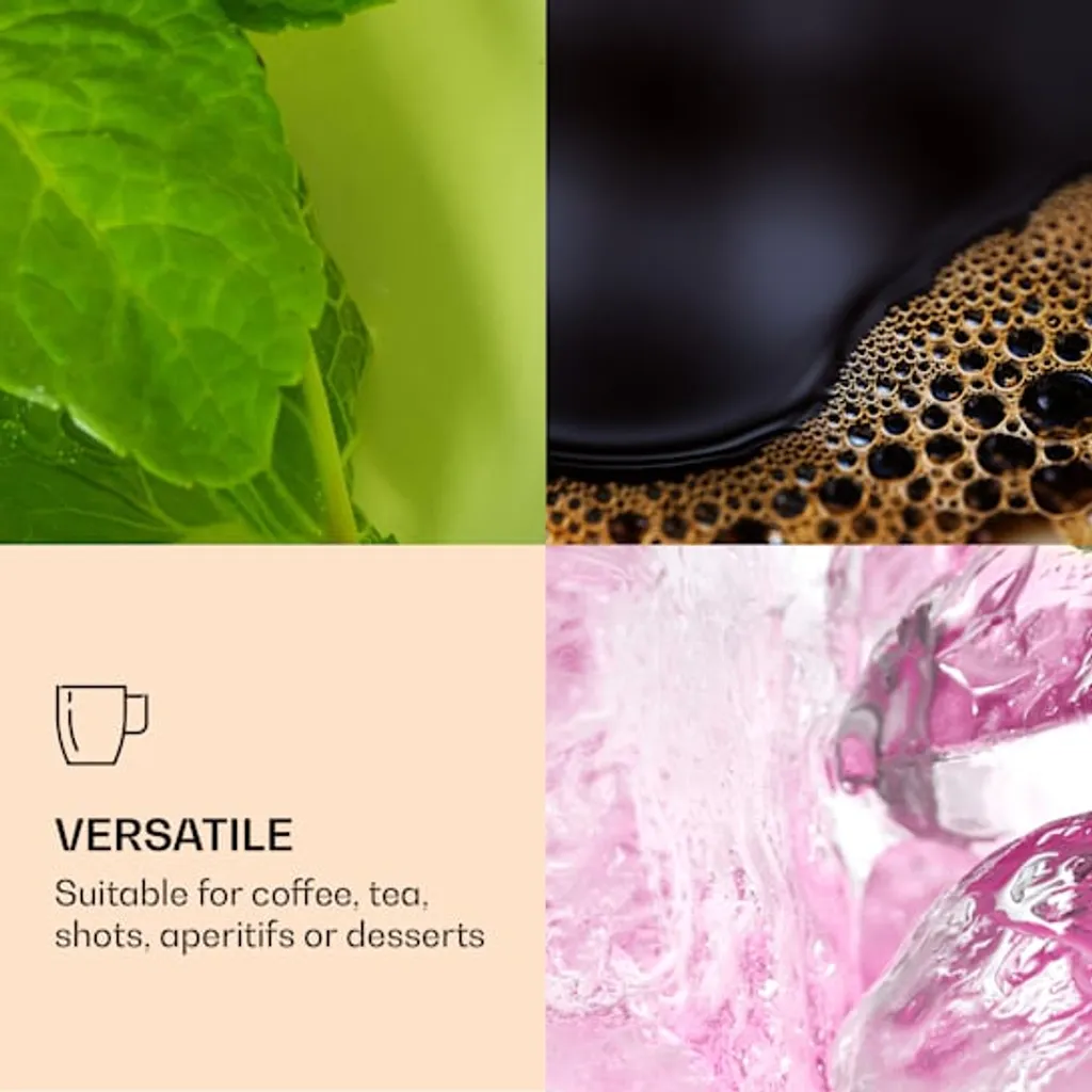 DUOS 4X 410ml Jumbo Doppelwandige Thermo-Gläser + 4X Edelstahl-LÖFFEL, Für Latte Macchiato, Cocktails, Vorspeisen By Feelino 7 DUOS 4X 410ml Jumbo Doppelwandige Thermo-Gläser + 4X Edelstahl-LÖFFEL, Für Latte Macchiato, Cocktails, Vorspeisen By Feelino – Bild 5