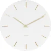 Karlsson Wanduhr Charm45 X 3,5 Cm Stahl Weiß -Haushaltswaren Store 6fb136f02ba6662441b6079fa2d8fdd1
