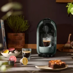 Tchibo Cafissimo Pure Kaffeemaschine Kapselmaschine Inkl. 30 Kapseln Für Caffè Crema, Espresso Und Kaffee, Arctic Green -Haushaltswaren Store 6ffc0bd38998dc93daf0fe86a6c9df66