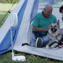 Starlyf® Foldable Fan – Wiederaufladbarer, Kabelloser Und Zusammenklappbarer Ventilator, Akkubetrieb Mit 3 Geschwindigkeiten, 2in1 - Tischventilator Und Standventilator – Aus Der TV Werbung -Haushaltswaren Store 71f723e8ef41811cd5e3e710040698ed