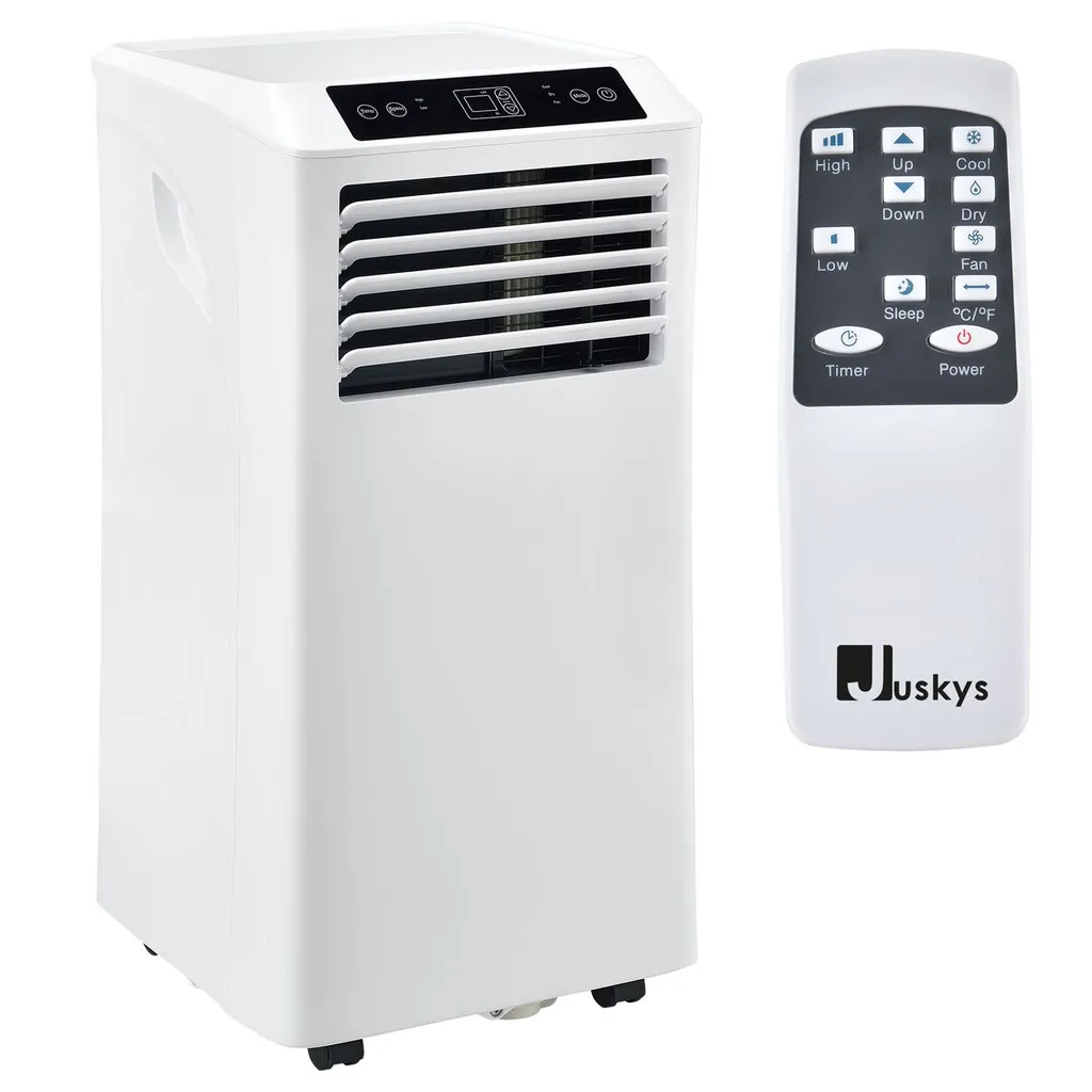 Juskys Lokale Klimaanlage MK950W2 Mit Fernbedienung & Timer - 9000 BTU – 3in1 Klimagerät Zur Kühlung, Ventilation, Entfeuchtung - Energieklasse A 3 Juskys Lokale Klimaanlage MK950W2 Mit Fernbedienung & Timer - 9000 BTU – 3in1 Klimagerät Zur Kühlung, Ventilation, Entfeuchtung - Energieklasse A