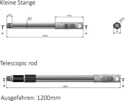 Genius Fensterwischer Deluxe-Set 7 Tlg - Fensterputzer + Ausziehbarer Teleskop-Stiel, Wanne & Mikrofaserbezug | Streifenfreie Sauberkeit; A81964 -Haushaltswaren Store 72980de7e8f1cf0d15d875055c06f6cd