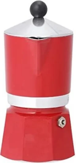 Bialetti Rainbow, Italienische Espresso-Kaffeemaschine, Aluminium, 3 Tassen, Rot -Haushaltswaren Store 72bfaf7d7166ade87bdad17a7d2351a2