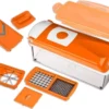 Genius - Nicer Dicer Plus Gemüseschneider Multischneider Orange 11-tlg. 33616 -Haushaltswaren Store 74c317640aefa7c1ec93d4c535b65585