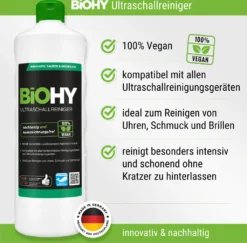 BiOHY Ultraschallreiniger (2x1l Flasche) + Dosierer | Intensive Und Materialschonende Reinigung Von Brillen, Dentalprodukte, Gold, Münzen Und Schmuck| KONZENTRAT Für Ultraschallbad -Haushaltswaren Store 752b80af0417179e4c04748558184b71