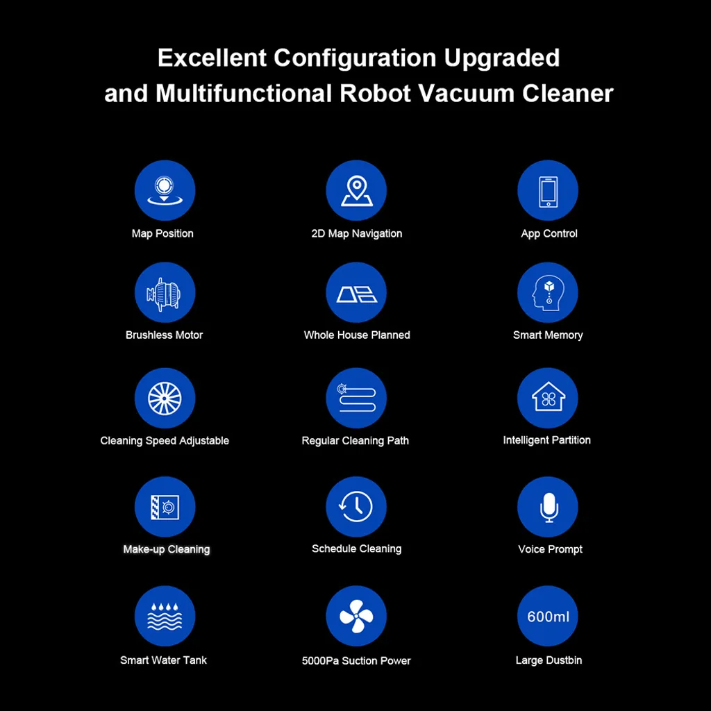 LIECTROUX C30B Automatischer Roboter-Staubsauger 5000Pa Starke Saugleistung Intelligente Dynamische Navigation APP-Fernbedienung Intelligentes Nasswischen Sprachsteuerung Kompatibel Mit Alexa Google Assistant 22 LIECTROUX C30B Automatischer Roboter-Staubsauger 5000Pa Starke Saugleistung Intelligente Dynamische Navigation APP-Fernbedienung Intelligentes Nasswischen Sprachsteuerung Kompatibel Mit Alexa Google Assistant – Bild 20
