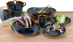 CreaTable 22861 Kombiservice Mallorca Für 4 Personen, Steinzeug, Mehrfarbig (1 Set, 16-teilig) 16 CreaTable 22861 Kombiservice Mallorca Für 4 Personen, Steinzeug, Mehrfarbig (1 Set, 16-teilig) -Haushaltswaren Store 76966cb21069690b9c4d7bcbaaf6af97