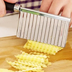 Potato Wavy Edged Knife Edelstahl Küchenhelfer Gemüse Obst Schneidwerkzeug Küchenzubehör Pommes Frites Maschine -Haushaltswaren Store 76baf9b3c576b0bc7716ff22668c6cda