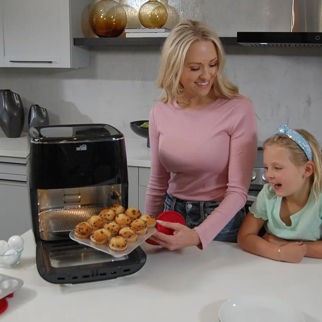 Starlyf® Air Oven XXL – 12 Liter Heißluftfriteuse Mit 10 Programmen Und Rotisserie-Funktion, Drehspieß, LED Display Mit Touch Screen, 1700 Watt , Ohne ÖL - Airfryer, Heißluft, Fritteuse, Heißluftofen, Backofen, Dehydrator, Grill 17 Starlyf® Air Oven XXL – 12 Liter Heißluftfriteuse Mit 10 Programmen Und Rotisserie-Funktion, Drehspieß, LED Display Mit Touch Screen, 1700 Watt , Ohne ÖL - Airfryer, Heißluft, Fritteuse, Heißluftofen, Backofen, Dehydrator, Grill – Bild 15