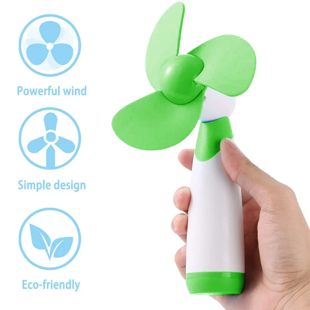 Handventilator Batterie Mini Ventilator Der Weichschaum-Blades Lüfter 7 Handventilator Batterie Mini Ventilator Der Weichschaum-Blades Lüfter – Bild 5